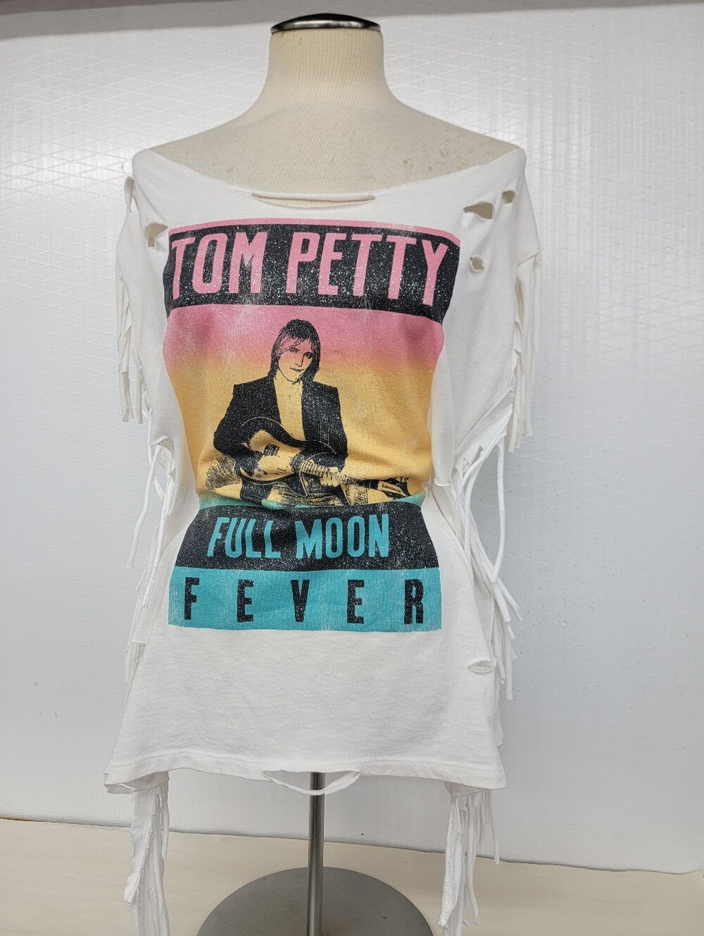 Tom Petty Fringe Band Tee Upcycled Retro Vintage Band Merc